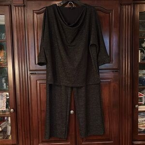 JOH BRAND 2 piece BLACK FORMAL WEAR PANT SUIT